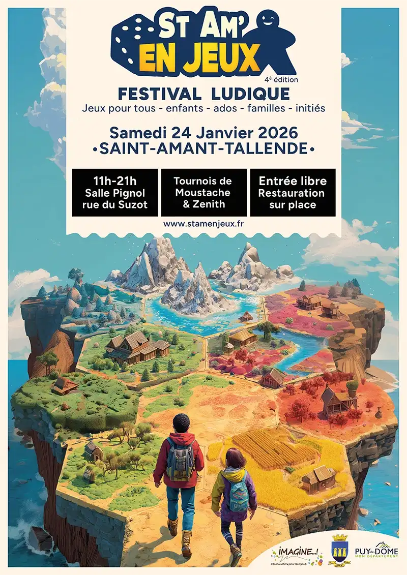 Affiche de l'édition 2026 de St Am' en Jeux